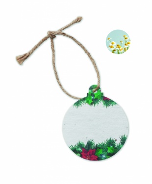Logo trade promotional product photo of: Seed paper Xmas ornament