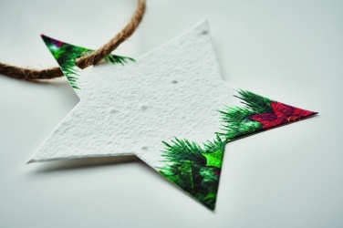Logo trade promotional items picture of: Seed paper Xmas ornament