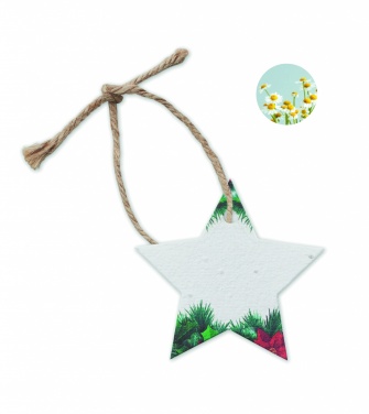 Logo trade promotional products image of: Seed paper Xmas ornament