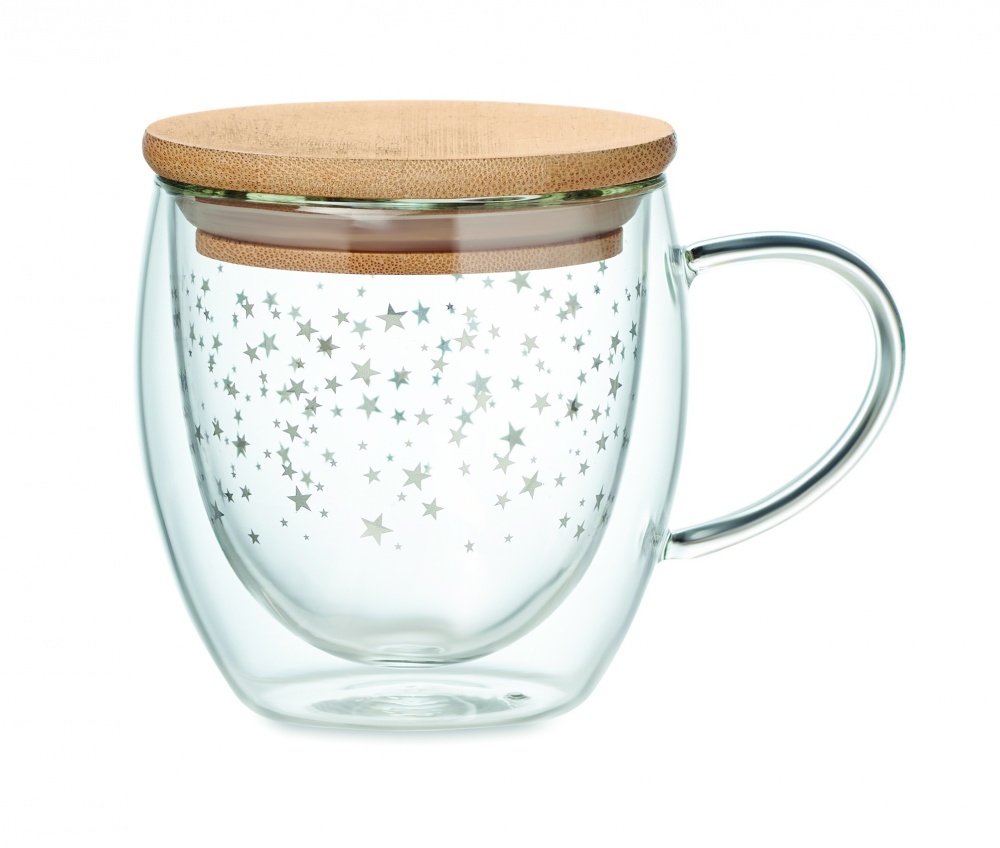 Logo trade corporate gifts picture of: Double wall borosilicate mug