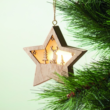 Logotrade promotional giveaways photo of: MDF star with light