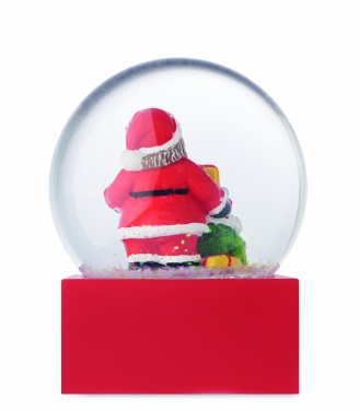 Logo trade promotional products image of: Snow ball glass ornament