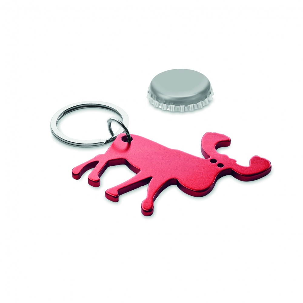 Logo trade corporate gifts picture of: Recycled aluminium key ring Pori