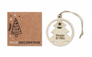 Logo trade promotional products picture of: Wooden tree shape hanger
