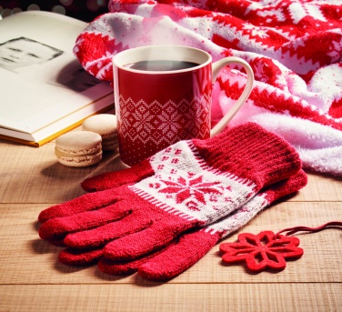 Logotrade advertising product image of: Winter gift mug and gloves set