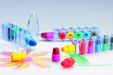 Logotrade advertising product picture of: Set of 6 wax crayons