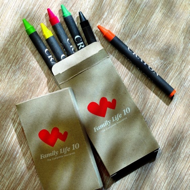 Logotrade business gifts photo of: Carton of 6 wax crayons
