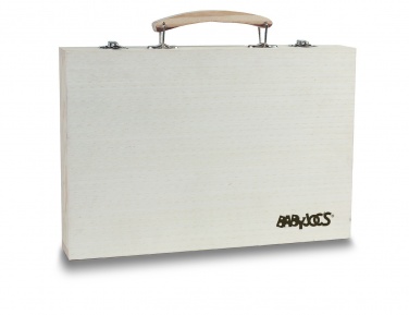 Logo trade promotional products image of: Artist's set in wooden box