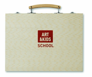 Logo trade corporate gift photo of: Artist's set in wooden box