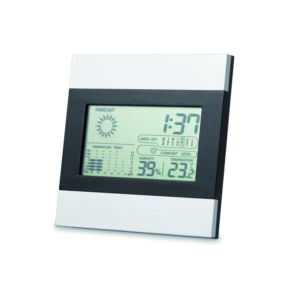 Logotrade promotional giveaway image of: Weather station and clock