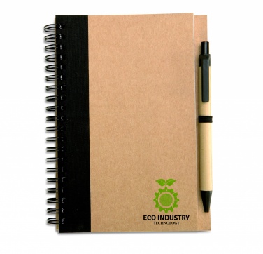 Logotrade promotional gift image of: B6 recycled notebook with pen
