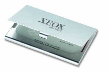 Logo trade promotional item photo of: Aluminium business card holder