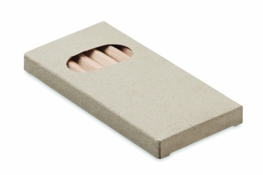 Logo trade corporate gifts image of: 6 coloured pencils in box