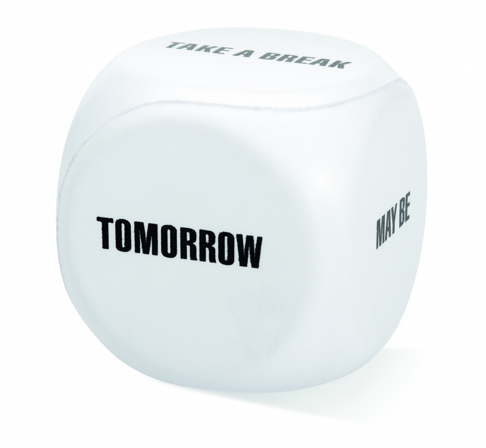 Logo trade promotional items image of: Anti-stress decision dice