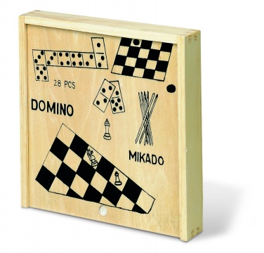 Logotrade promotional product image of: 4 games in wooden box
