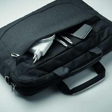 Logo trade promotional gifts image of: 600 RPET laptop bag