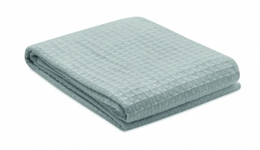 Logo trade promotional giveaways picture of: Cotton wafle blanket 350 gr/m²