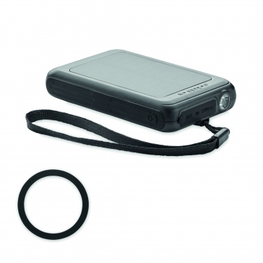Logo trade promotional items image of: Solar power bank 5000 mAh