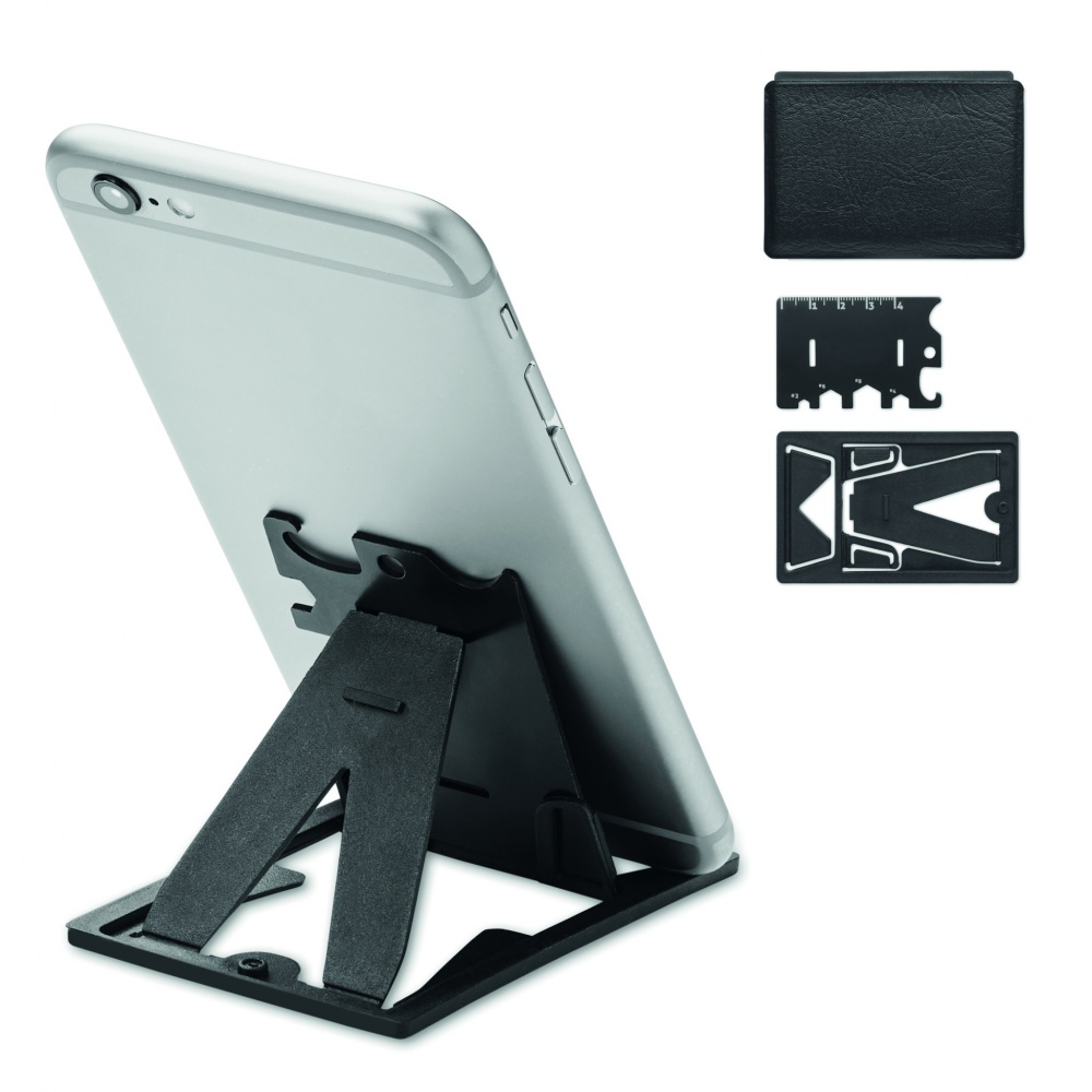 Logotrade promotional merchandise picture of: Multi-tool pocket phone stand