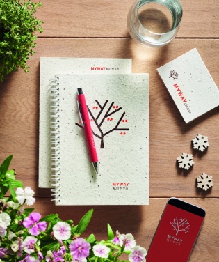 Logotrade promotional product image of: A5 seed paper cover notebook