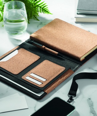 Logotrade corporate gift image of: A5 portfolio in cork