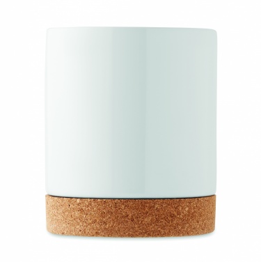Logo trade promotional merchandise image of: Sublimation ceramic cork mug