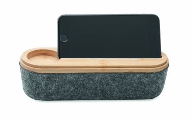 Logo trade promotional giveaway photo of: RPET felt pencil case with lid