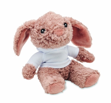 Logo trade promotional items image of: Bunny plush wearing a hoodie
