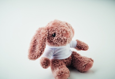 Logo trade corporate gifts image of: Bunny plush wearing a hoodie