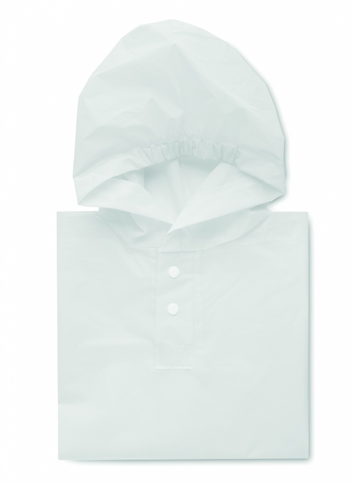 Logo trade advertising products picture of: PEVA kid rain coat with hood