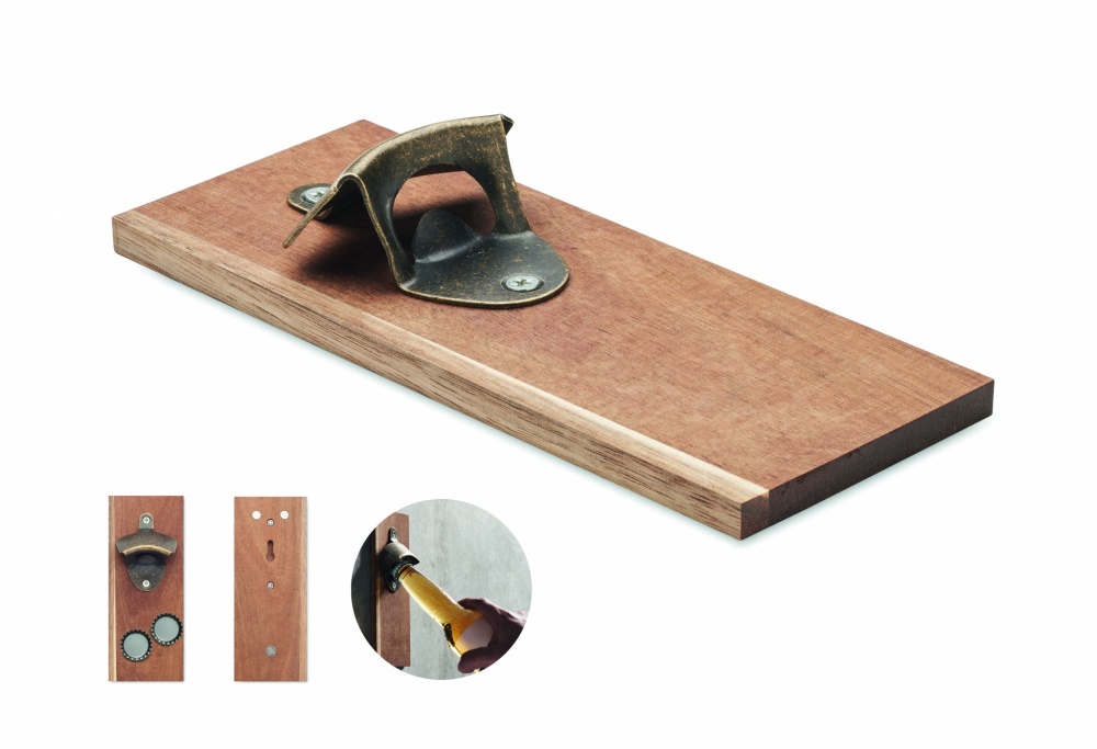 Logo trade promotional items image of: Wall mounted bottle opener