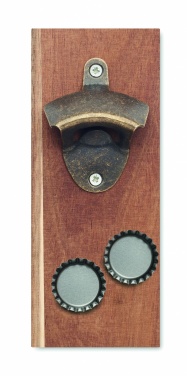 Logo trade promotional giveaways picture of: Wall mounted bottle opener