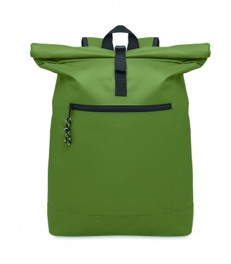 Logo trade advertising products image of: 600Dpolyester rolltop backpack