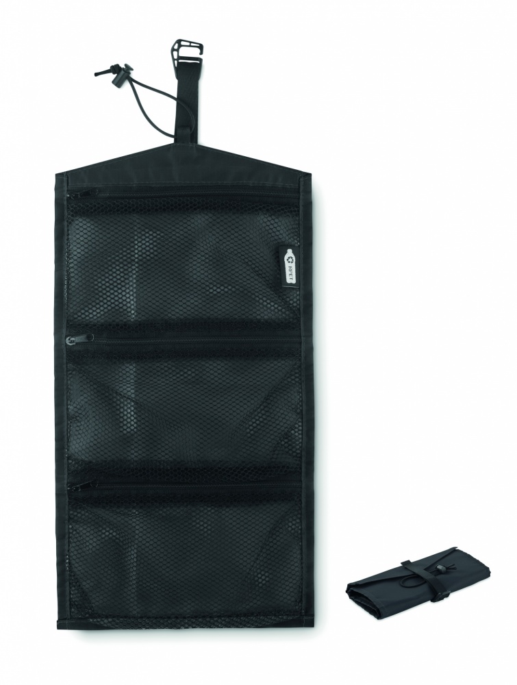 Logo trade promotional merchandise picture of: 210RPET travel cable organizer