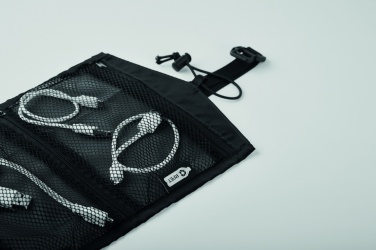 Logo trade promotional giveaway photo of: 210RPET travel cable organizer