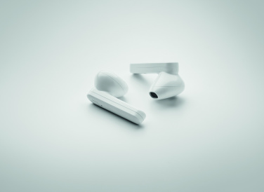 Logo trade promotional merchandise image of: TWS earbuds with solar charger