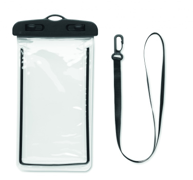 Logo trade business gifts image of: Waterproof smartphone pouch