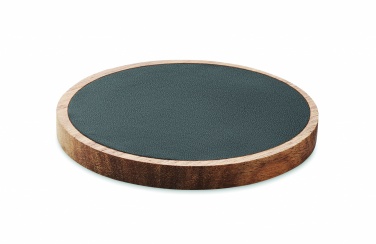 Logo trade promotional gifts image of: Wireless charger in acacia 15W