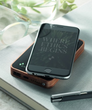 Logo trade promotional giveaways picture of: Wireless 4000 mAh Power bank