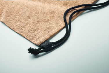 Logo trade promotional giveaway photo of: Jute drawstring bag