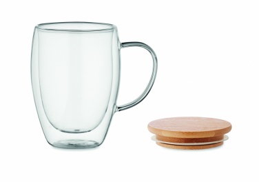 Logo trade advertising products picture of: Double wall borosilicate mug