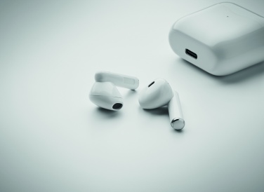 Logo trade advertising products picture of: TWS earbuds with charging base