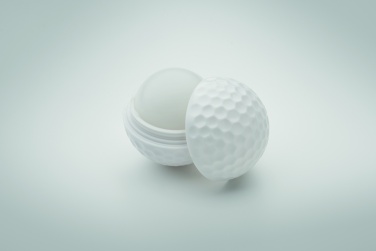 Logo trade promotional giveaways image of: Lip balm in golf ball shape