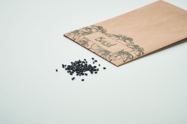 Logo trade promotional giveaway photo of: Basil seeds in craft envelope
