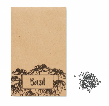 Logo trade advertising product photo of: Basil seeds in craft envelope
