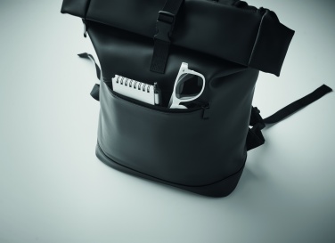 Logo trade promotional products image of: Laptop PU Rolltop backpack