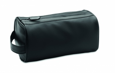 Logo trade promotional products image of: Soft PU cosmetic bag and zipper