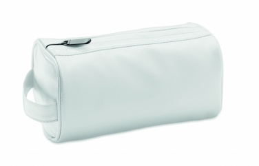Logo trade promotional merchandise picture of: Soft PU cosmetic bag and zipper
