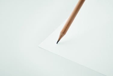 Logo trade advertising products image of: Natural pencil with eraser