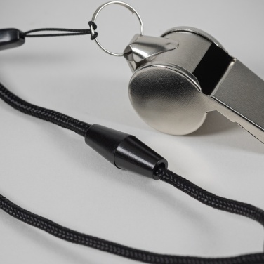 Logo trade promotional products image of: Metal whistle